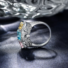 Load image into Gallery viewer, Bluestar Zinnia Ring