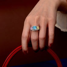 Load image into Gallery viewer, Bluestar Zinnia Ring