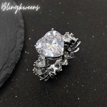 Load image into Gallery viewer, Mini Heart Sparkling Pink, Silver, and Gold Ring