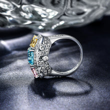 Load image into Gallery viewer, Bluestar Zinnia Ring 
